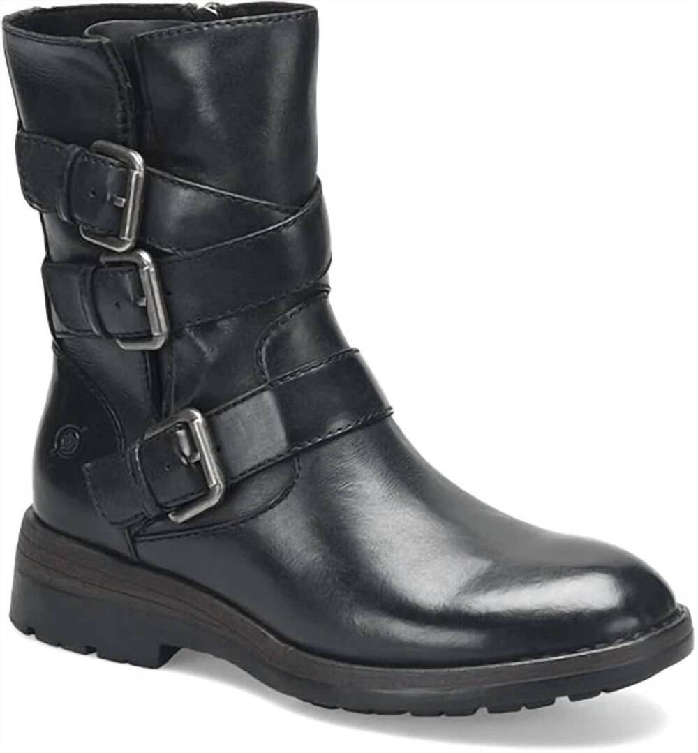 NEW BORN women's mayne moto boot in black